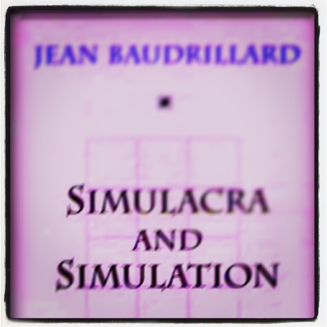 A look at the first page of Simulacra and Simulation
